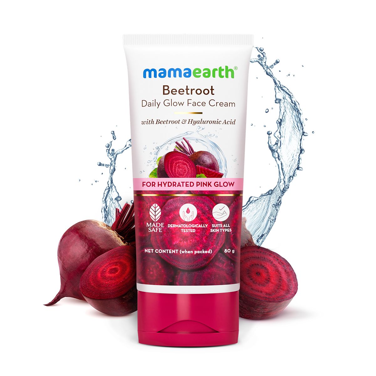 Beetroot Daily Glow Face Cream With Beetroot & Hyaluronic Acid - 80 g (Pack of 3)