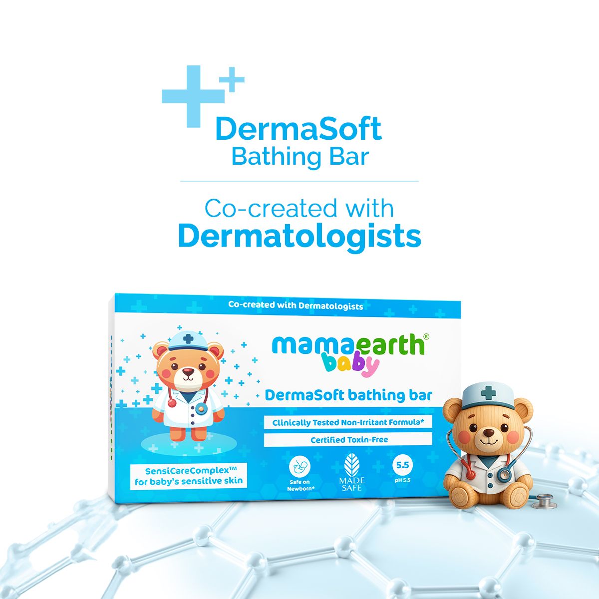 Baby DermaSoft Bathing Bar - 75 g