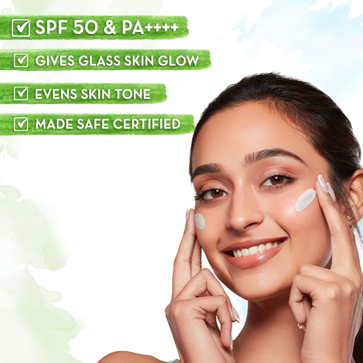 Mamaearth Rice Water Dewy Sunscreen with SPF 50 & PA++++ - 80g (Pack of 2)