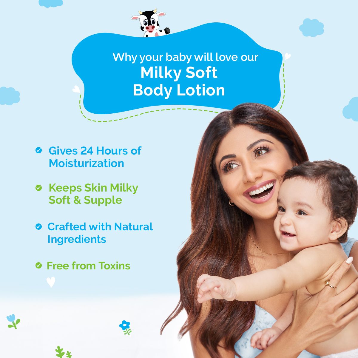 Milky Soft Body Lotion for Babies with Oats, Milk & Calendula – 200ml