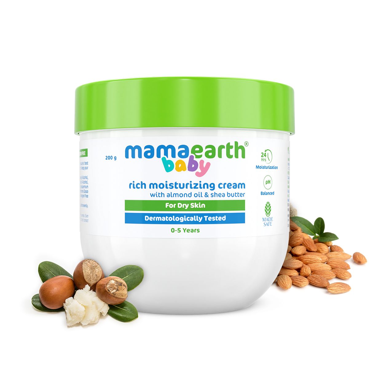 Rich Moisturizing Cream With Almond Oil & Shea Butter For Dry Skin - 200 g