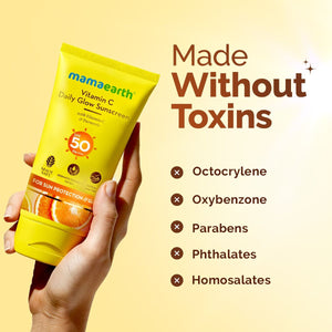 Vitamin C Sunscreen made without toxins parabens