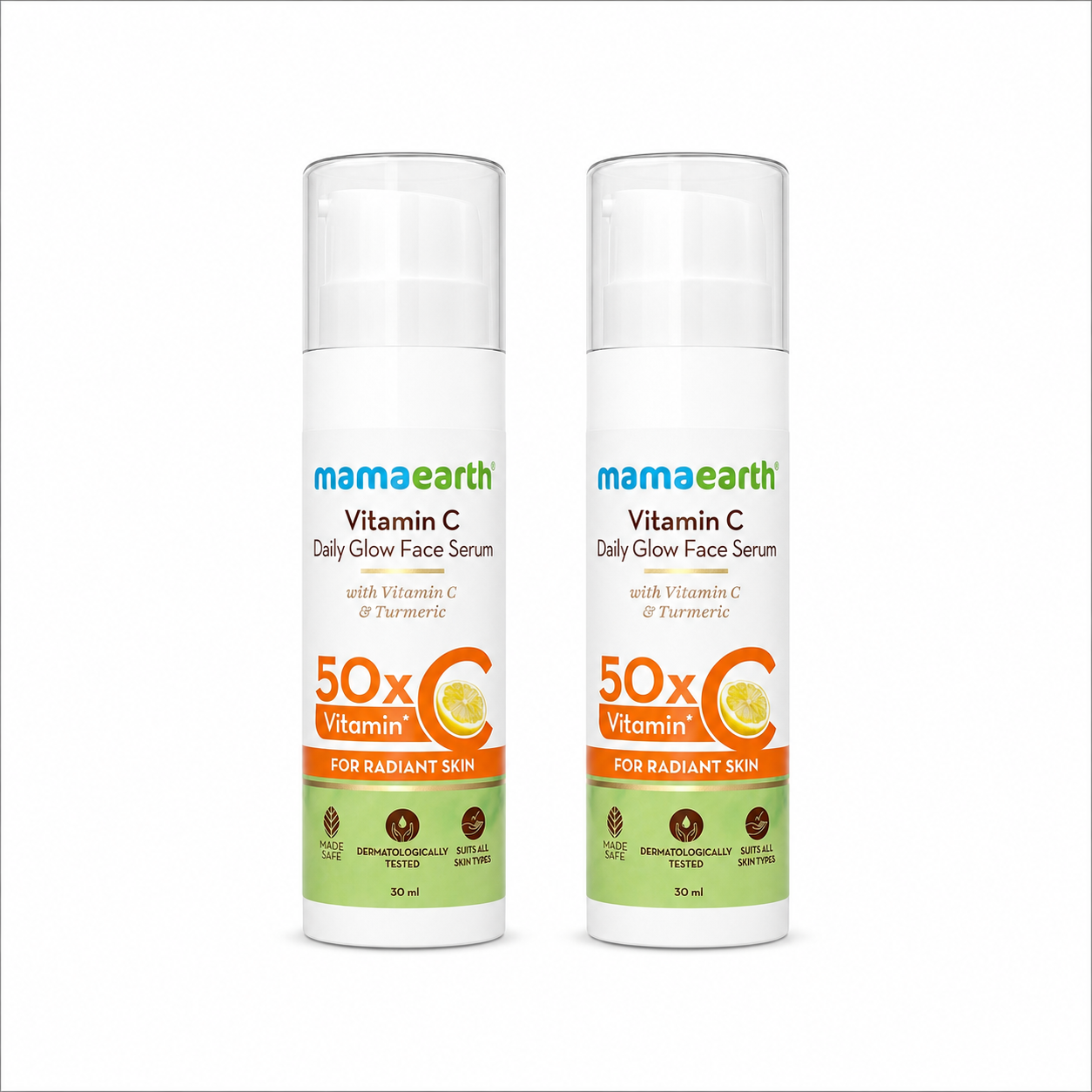 Vitamin C Daily Glow Face Serum With Vitamin C & Turmeric for Radiant Skin - 30 (Pack of 2)