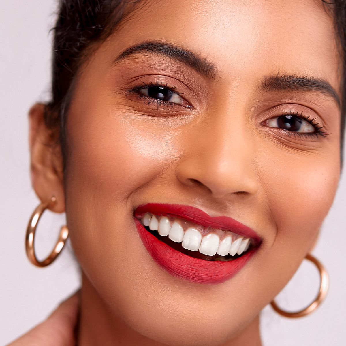 red liquid lipstick