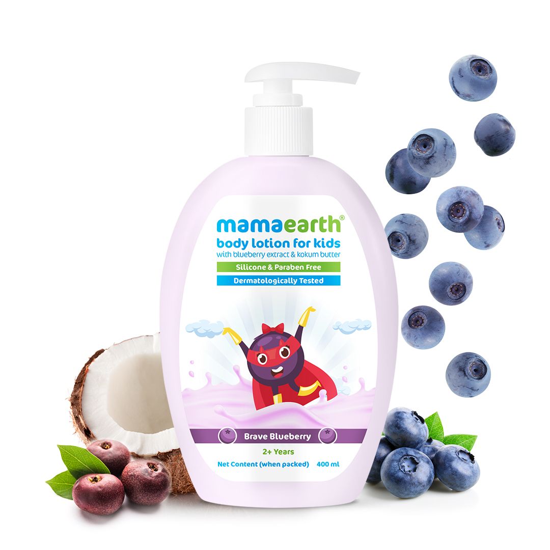 Brave Blueberry Body Lotion For Kids with Blueberry and Kokum Butter-- 400 ml