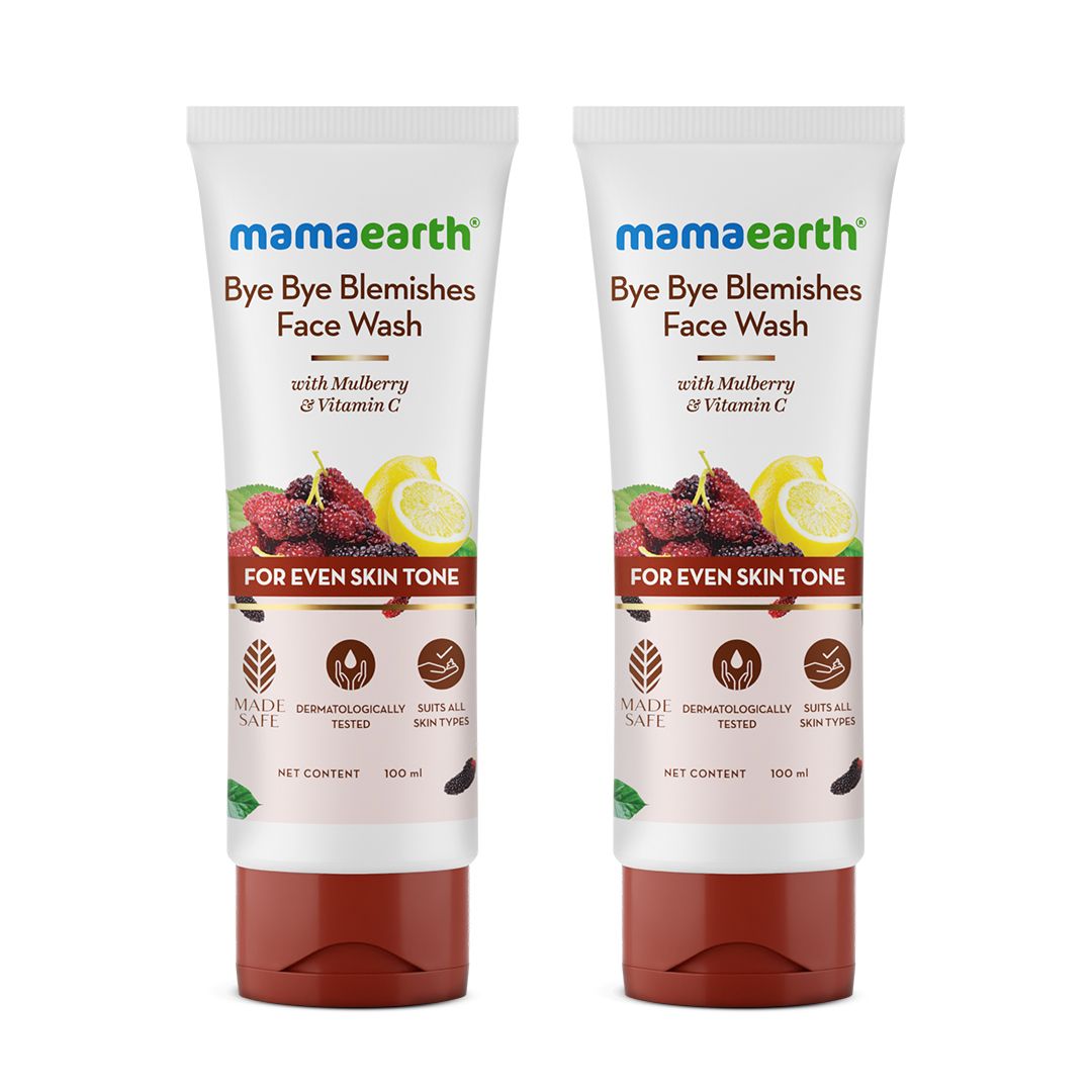 Bye Bye Blemishes* Face Wash with Mulberry and Vitamin C for Even Skin Tone - 100 ml (Pack of 2)