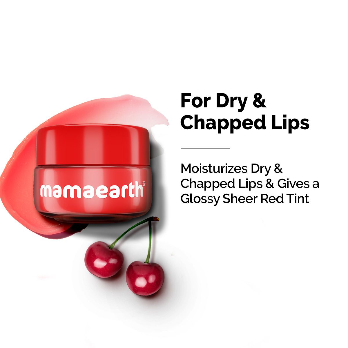 Cherry Moisture Therapy Lip Balm with Cherry & Vitamin E for Dry & Chapped Lips- 15 g