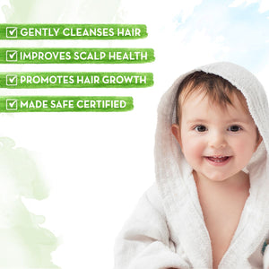 Coco Soft Shampoo cleanses scalp promotes hair growth made safe certified babies
