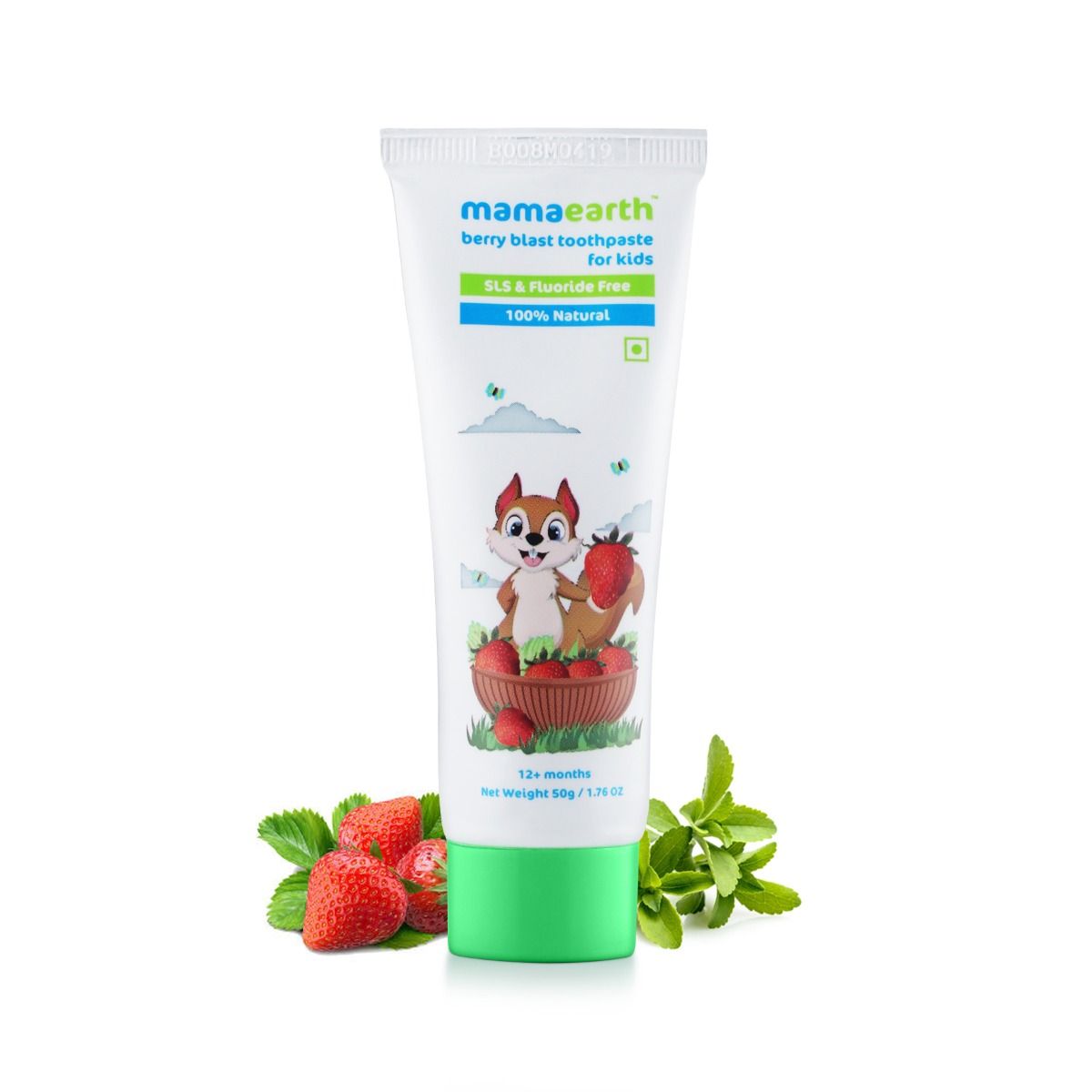 100% Natural Berry Blast Toothpaste for Kids, 50g