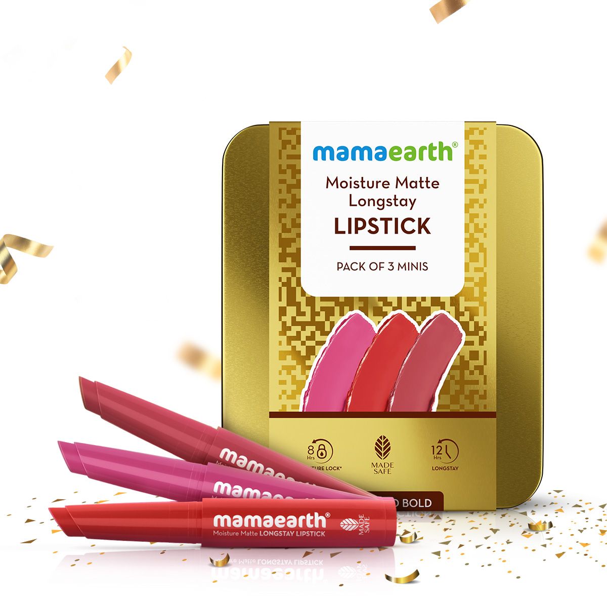 Moisture Matte Long Stay Lipstick Gift Set - Bright and Bold