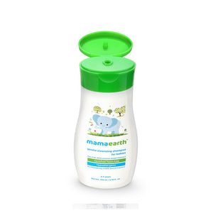 mamaearth baby shampoo open cap bottle packaging