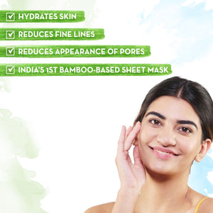 Hyaluronic Bamboo Sheet Mask Reduces Fine Line