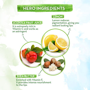 Vitamin C 100% Natural Lip Care Kit With Lemon and Shea Butter