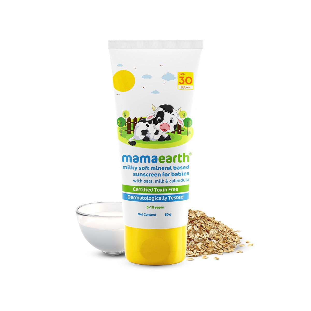 Milky Soft Mineral Sunscreen SPF 30 PA+++ for babies 80g