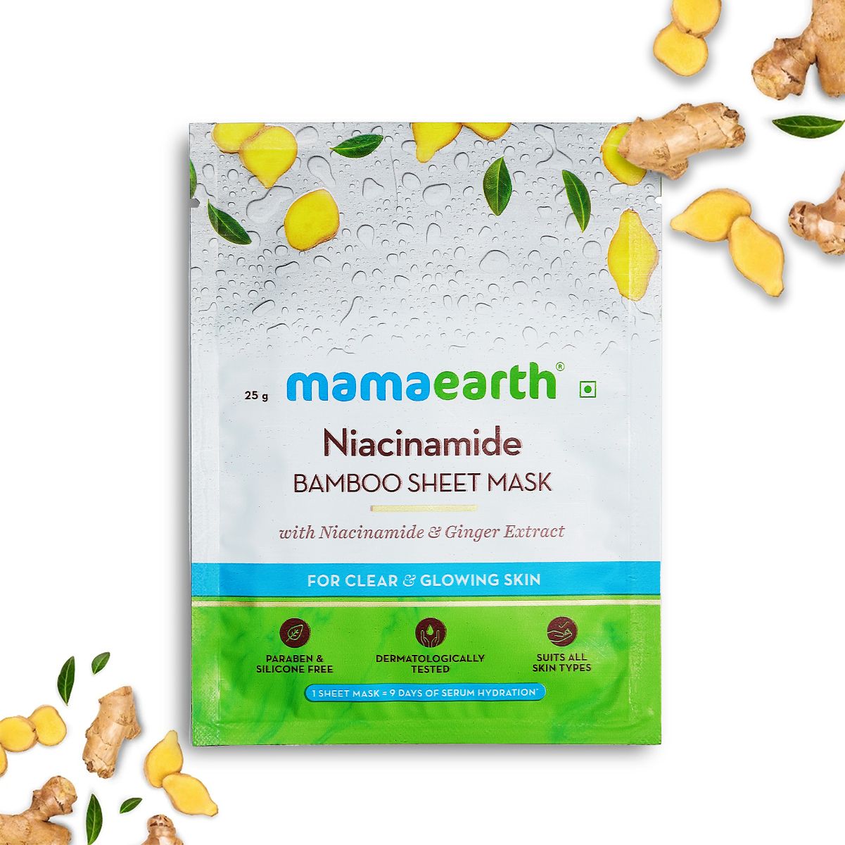 Mamaearth Niacinamide Bamboo Sheet Mask