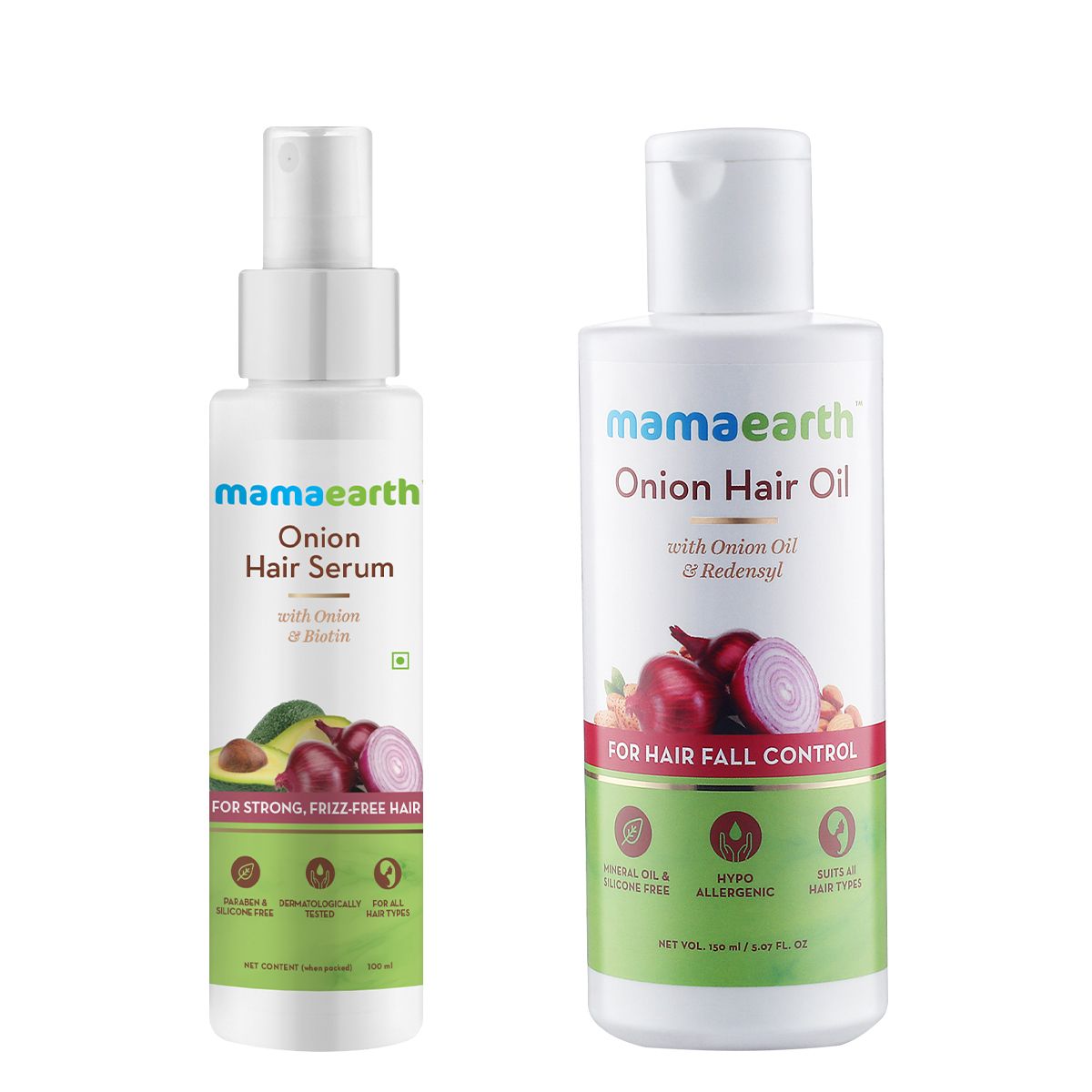 Onion Hair Serum and Onion Hair Oil Combo - 100ml + 150ml