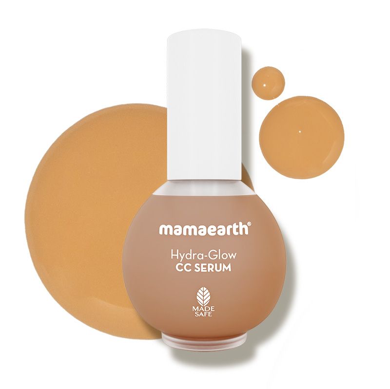 Mamaearth Hydra-Glow CC Serum with Vitamin C & Hyaluronic Acid - Peach - 30 ml