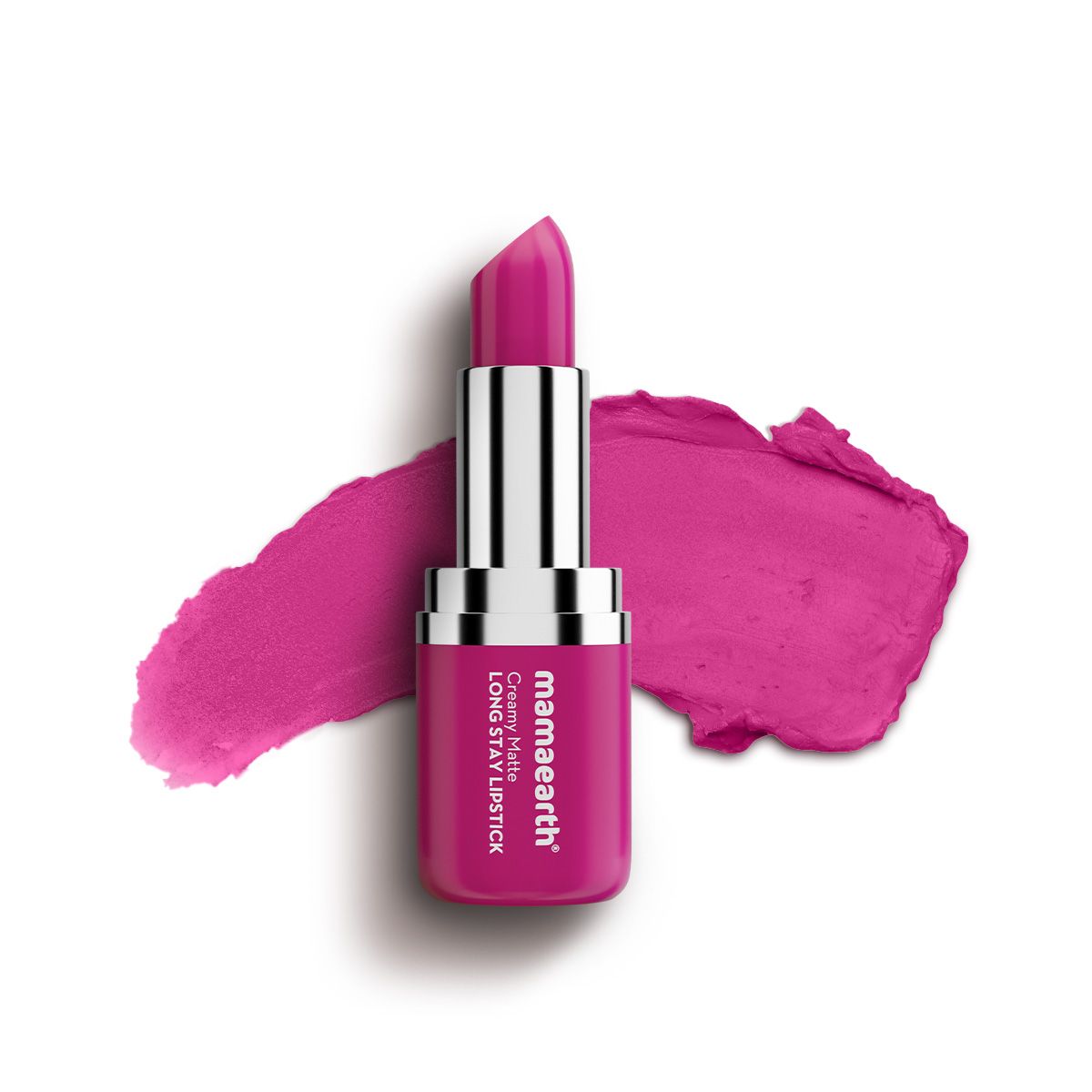 Creamy Matte Long Stay Lipstick with Murumuru Butter and Vitamin E - 4.2g | Pink Camellia