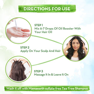 How to use Tea tree hair oil booster