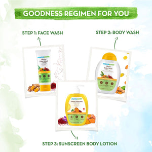 Ubtan SPF 30 Body Lotion goodness regimen face wash body wash