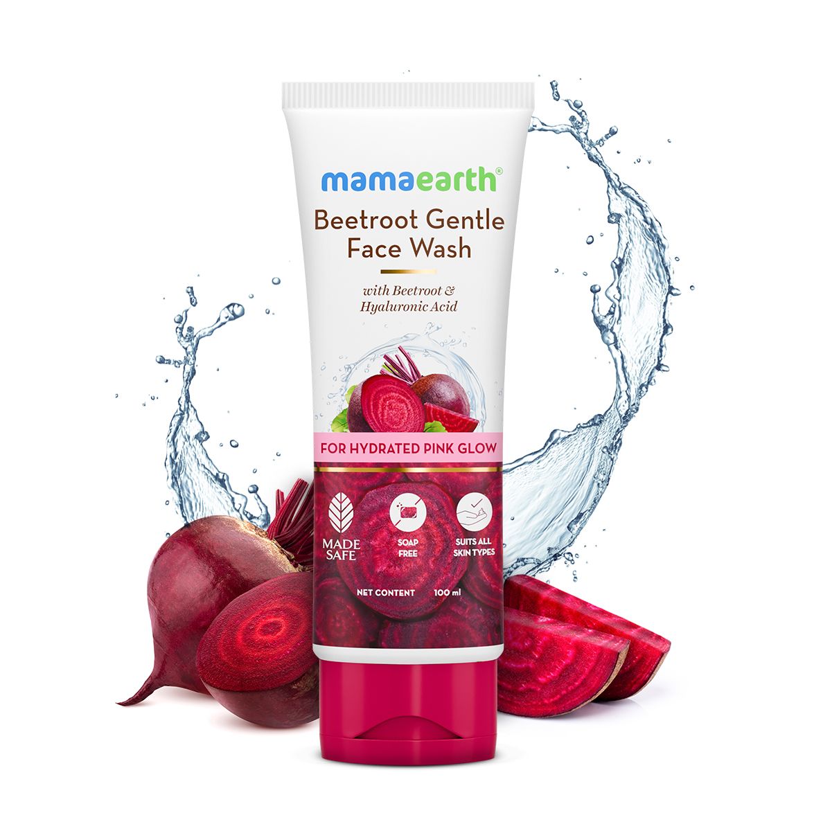 Beetroot Gentle Face Wash With Beetroot & Hyaluronic Acid - 100 ml