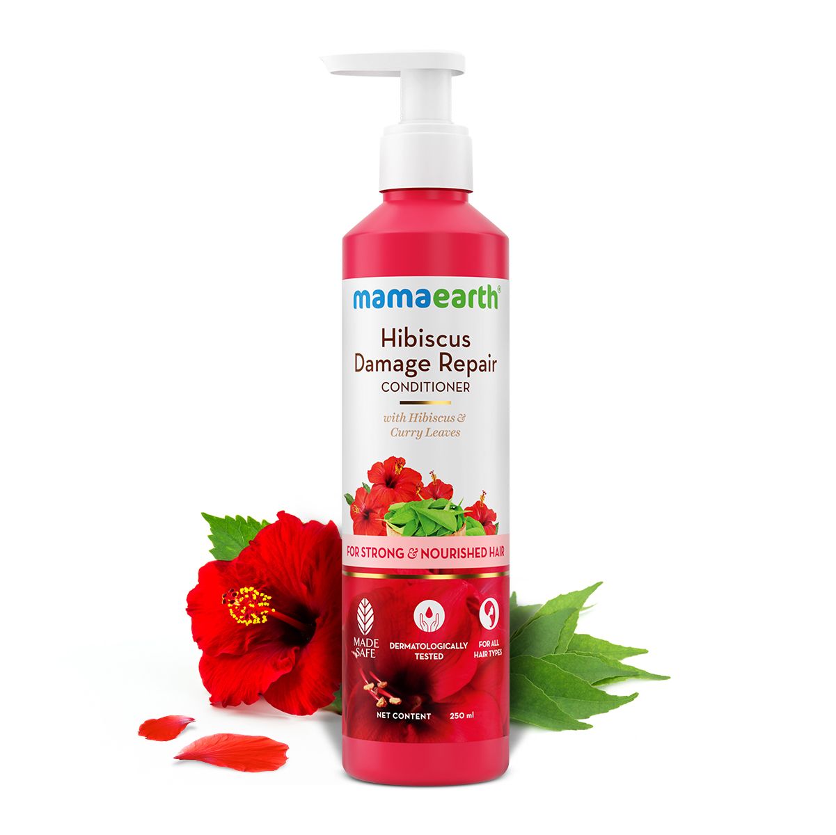 Mamaearth Hibiscus Damage Repair Conditioner With Hibiscus & Curry Leaves - 250ml