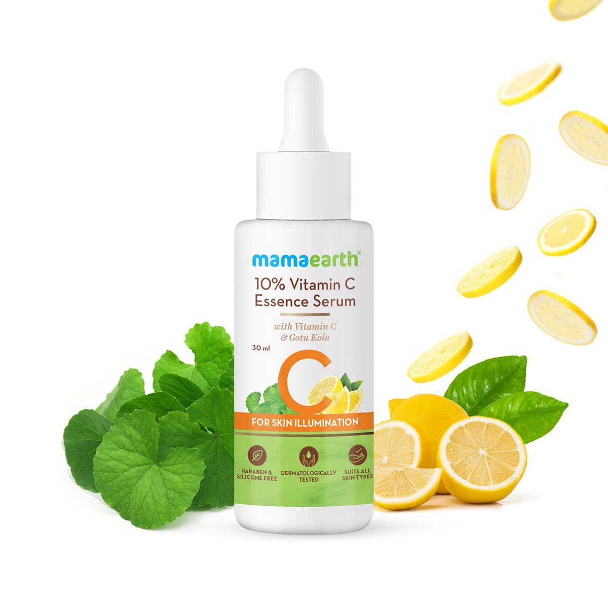 10% Vitamin C Essence Serum with Vitamin C and Gotu Kola for Skin Illumination -- 30ml