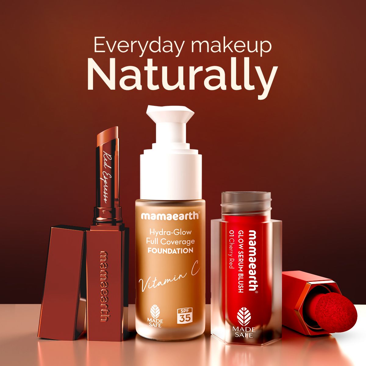Luxe Matte Long Stay Lipstick with Passion Fruit Oil & Vitamin E   -2g | Red Espresso