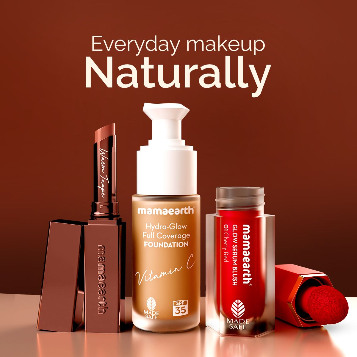 Luxe Matte Long Stay Lipstick with Passion Fruit Oil & Vitamin E   -2g | Warm Taupe