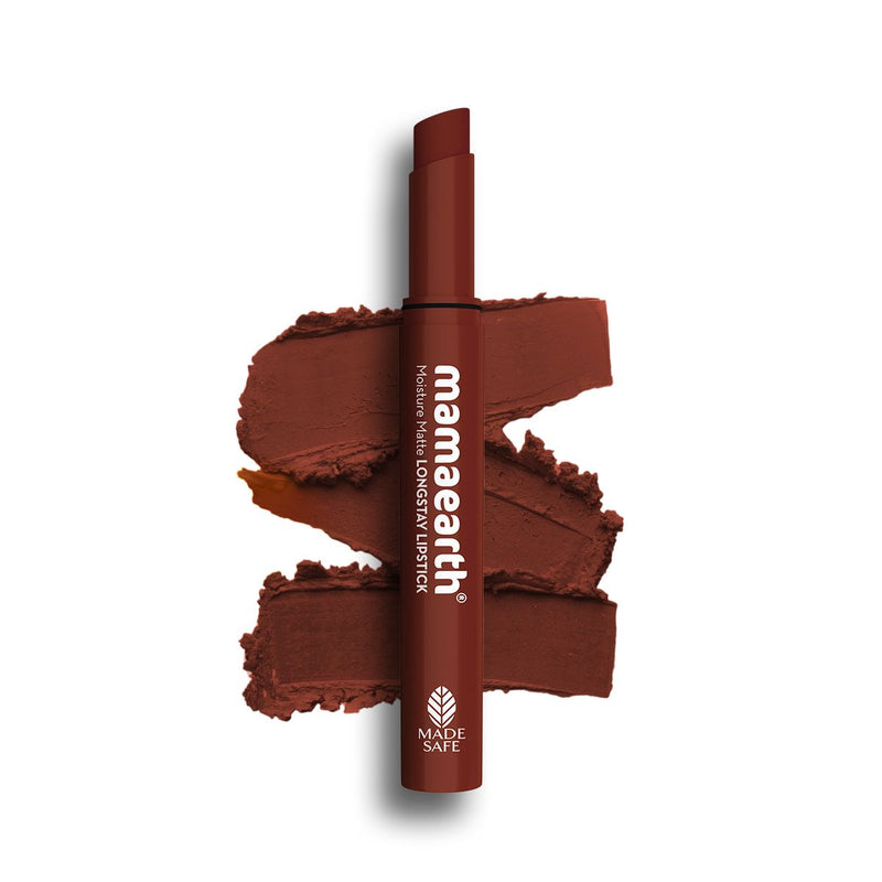 Moisture Matte LongStay Lipstick with Vitamin E & Avocado - 2g | Mocha Crush
