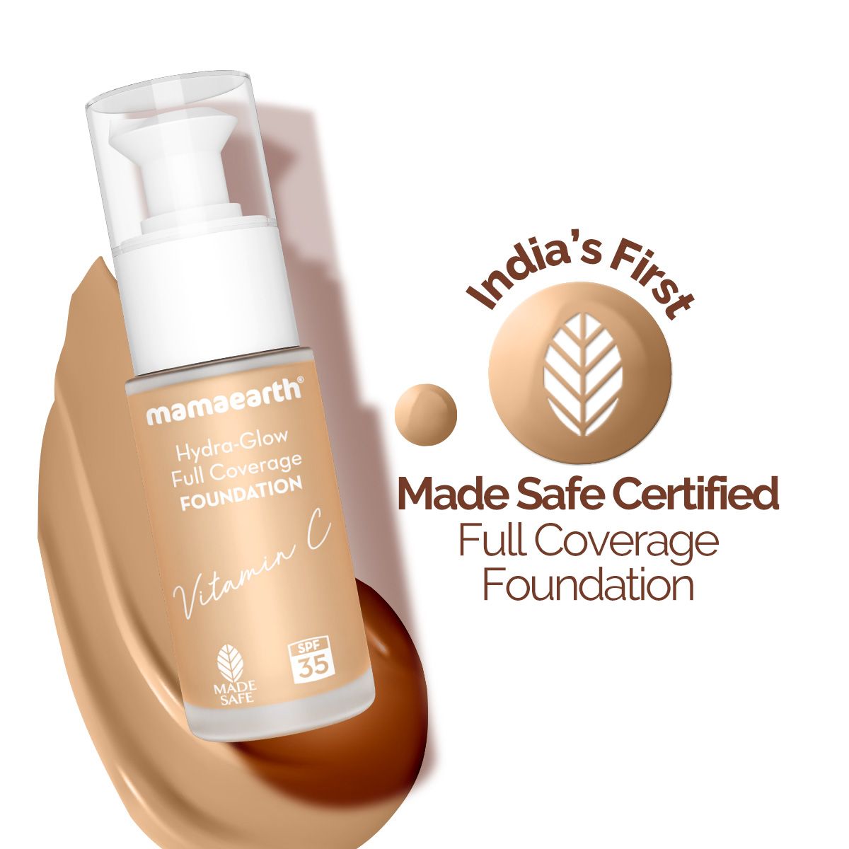 Hydra-Glow Full Coverage Foundation With Vitamin C & Turmeric - 30 ml | Beige Glow