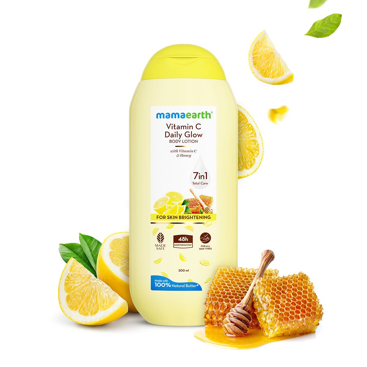 Mamaearth Vitamin C Daily Glow Body Lotion For Skin Brightening 200 ml