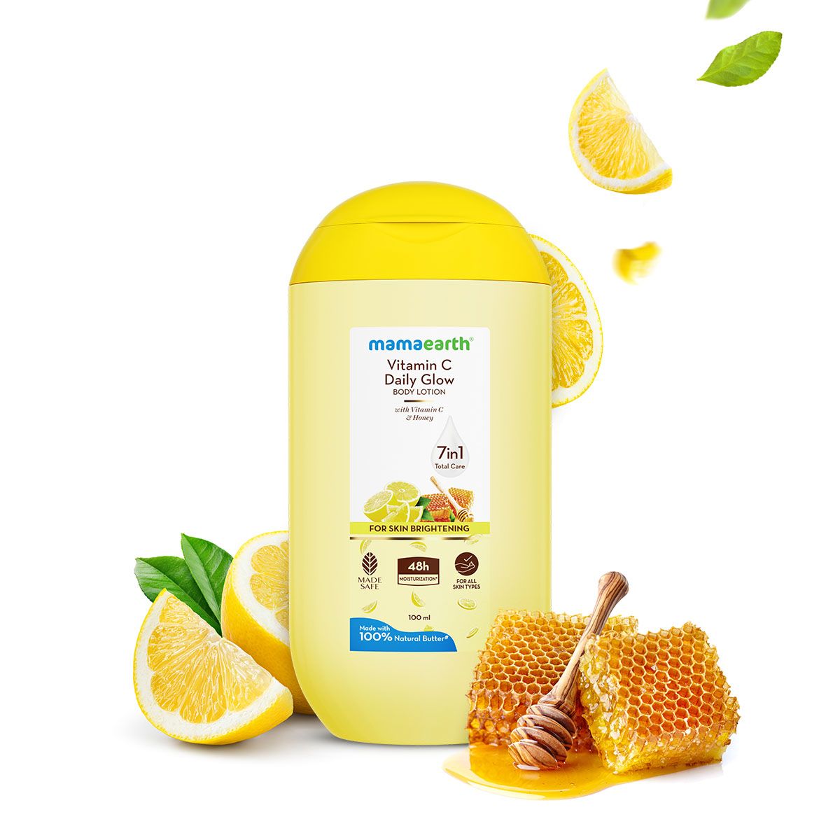 Mamaearth Vitamin C Daily Glow Body Lotion For Skin Brightening 100 ml