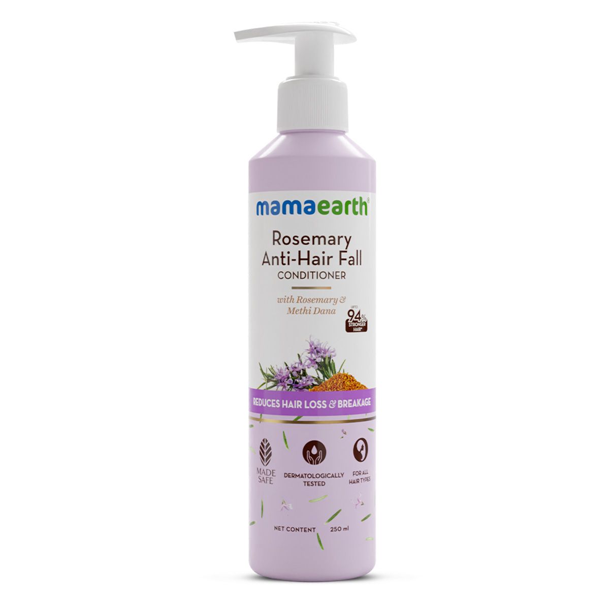 Rosemary Anti-Hair Fall Conditioner with Rosemary & Methi Dana for Reducing Hair Loss & Breakage - 250 ml