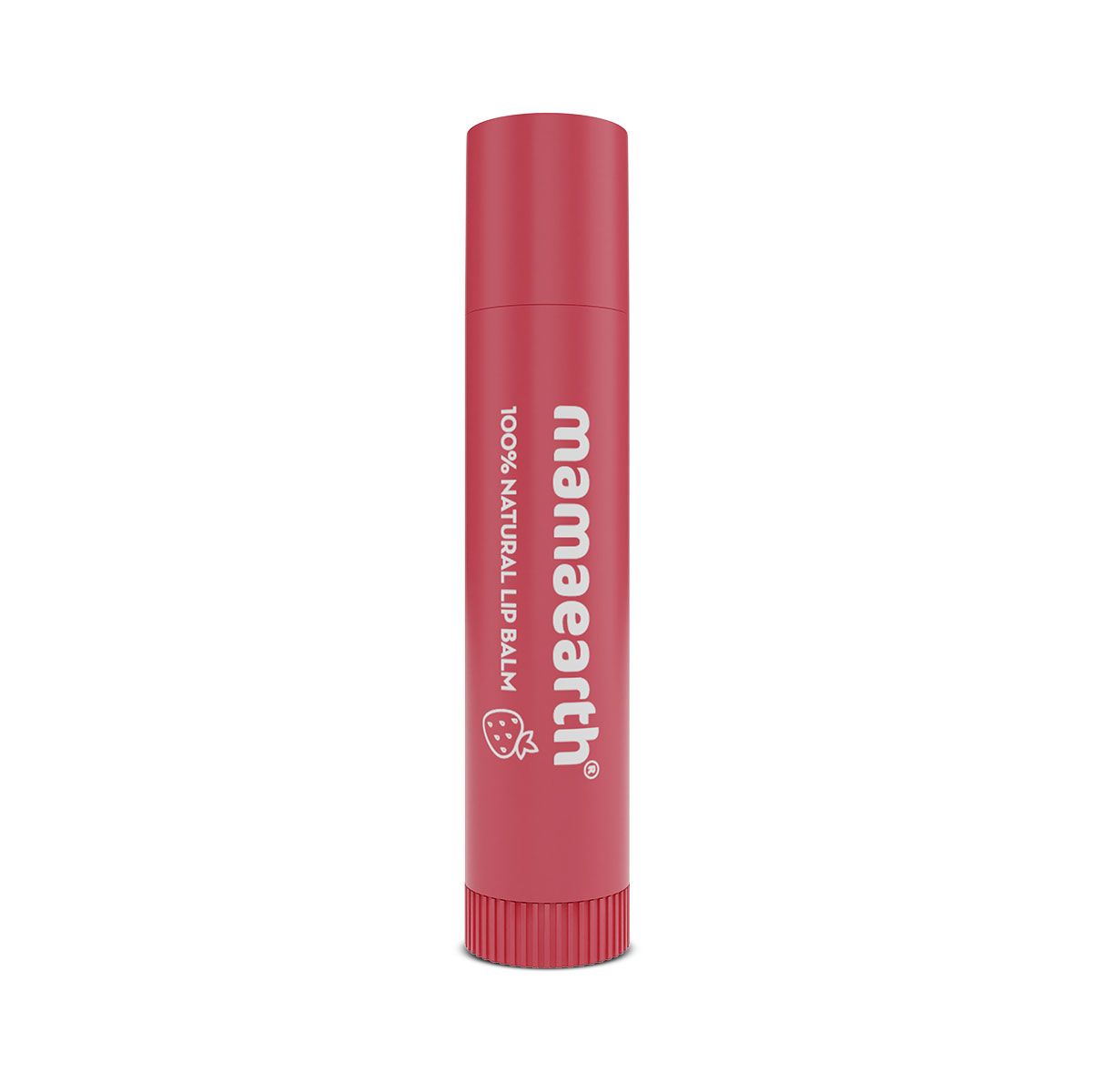 Nourishing Tinted 100% Natural Lip Balm with Vitamin E and Strawberry for Dry & Chapped Lips - 4 g
