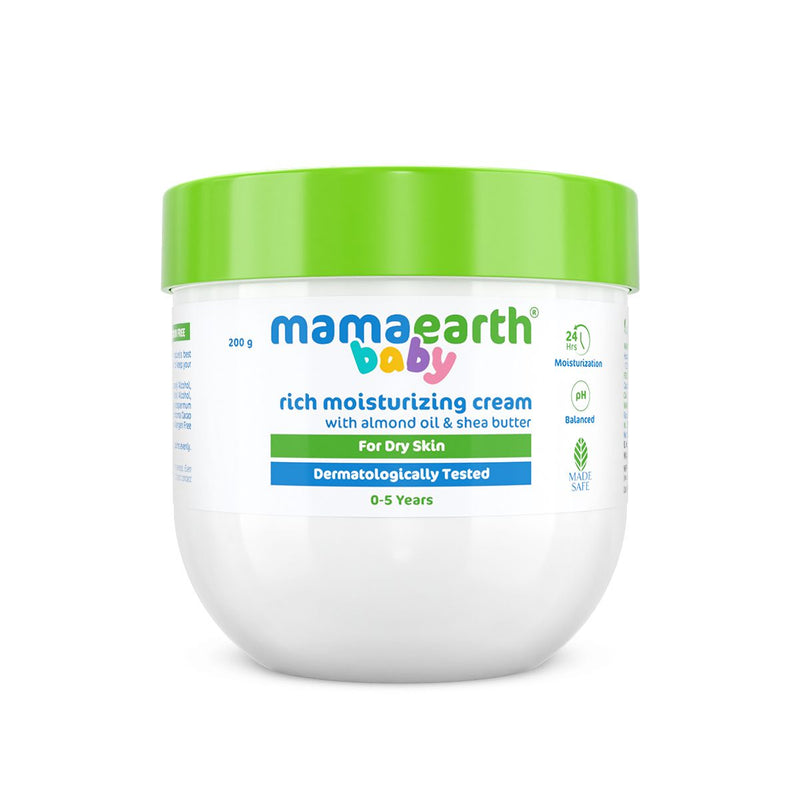 Rich Moisturizing Cream With Almond Oil & Shea Butter For Dry Skin - 200 g