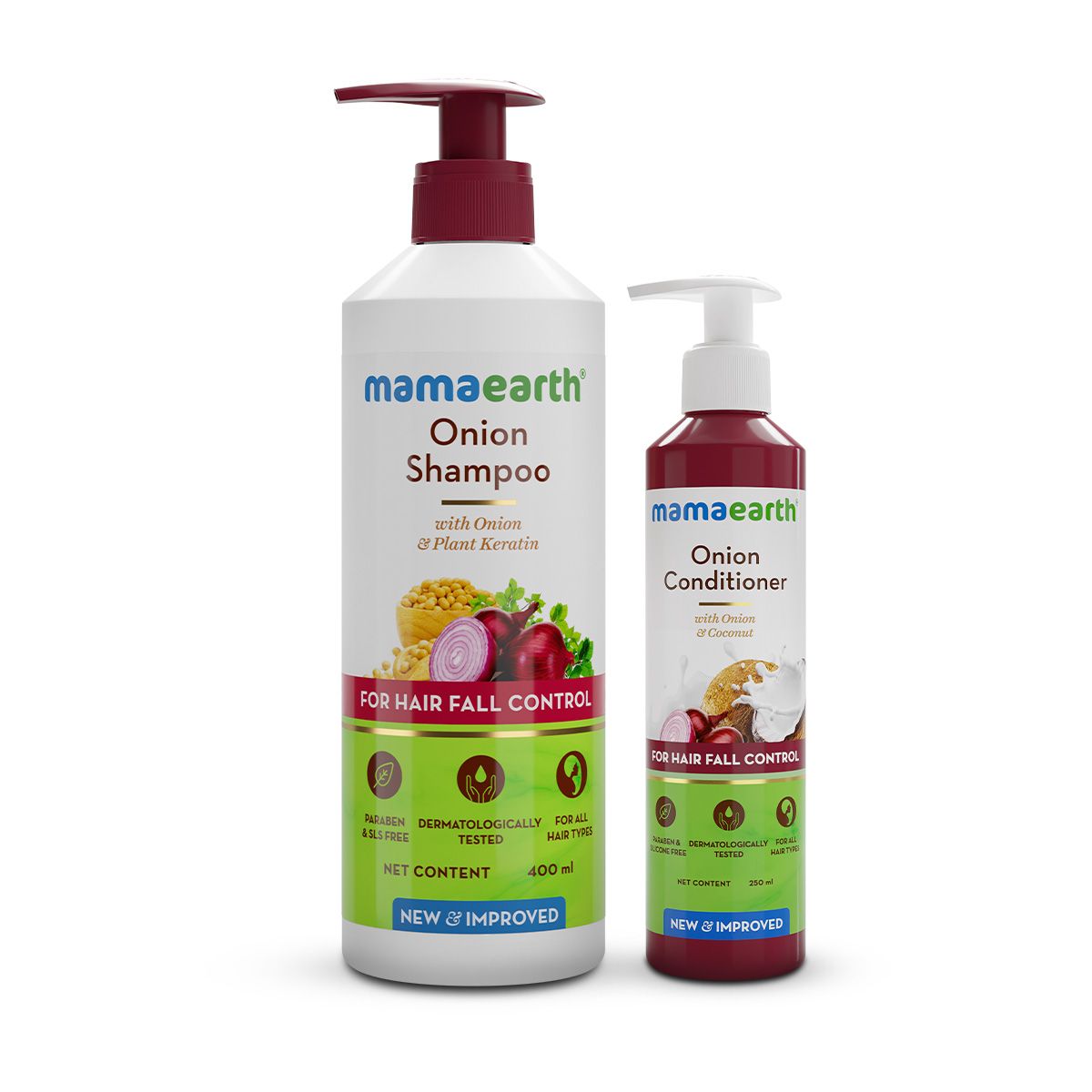 Onion Shampoo 400ml and Onion Conditioner 250ml Combo