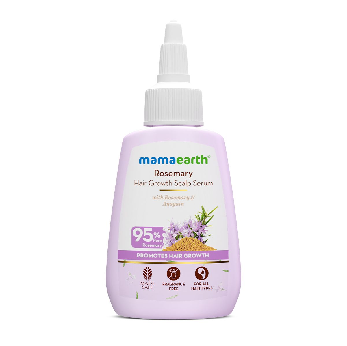 Rosemary Hair Growth Scalp Serum with 95% Pure Rosemary Oil Extract & 4% Anagain  - 50 ml
