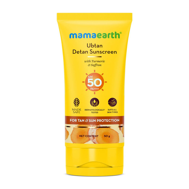 Ubtan Detan Sunscreen With Turmeric & Saffron For Sun Protection - 50 g