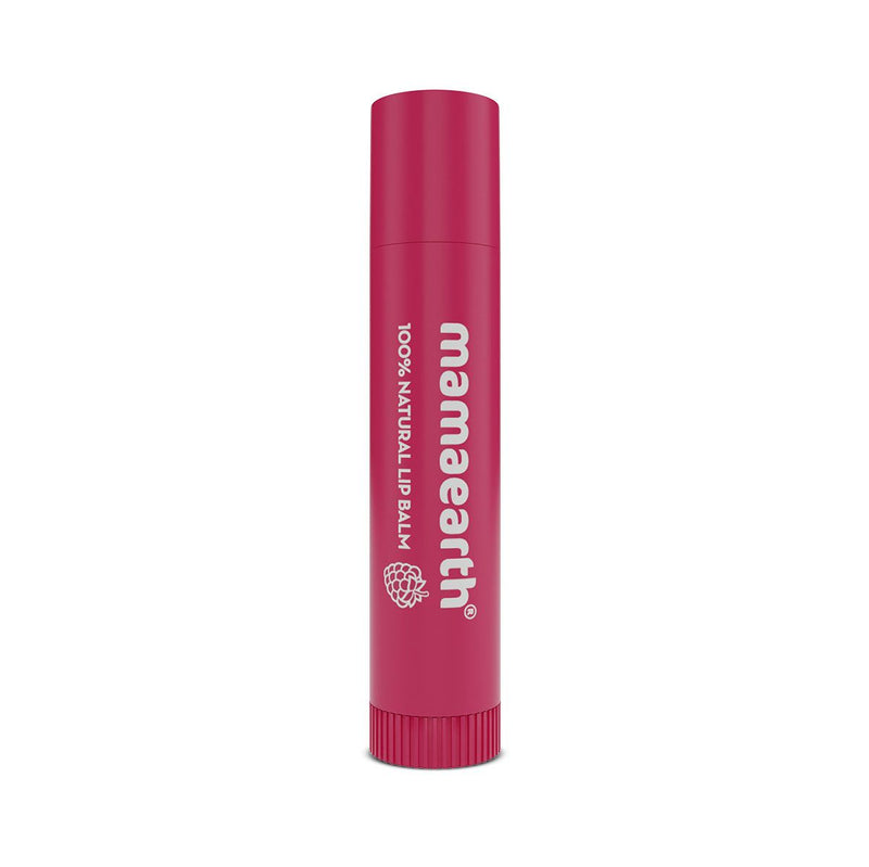 Nourishing Tinted 100% Natural Lip Balm with Vitamin E and Raspberry for Dry & Chapped Lips - 4 g