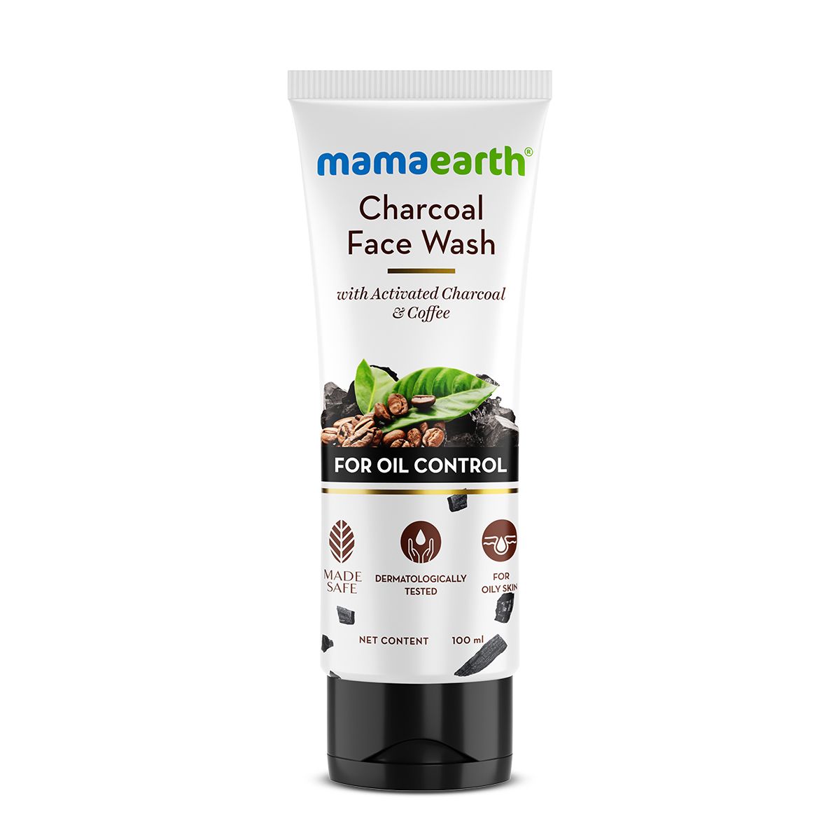 Charcoal Face Wash for Oil Control, 100ml