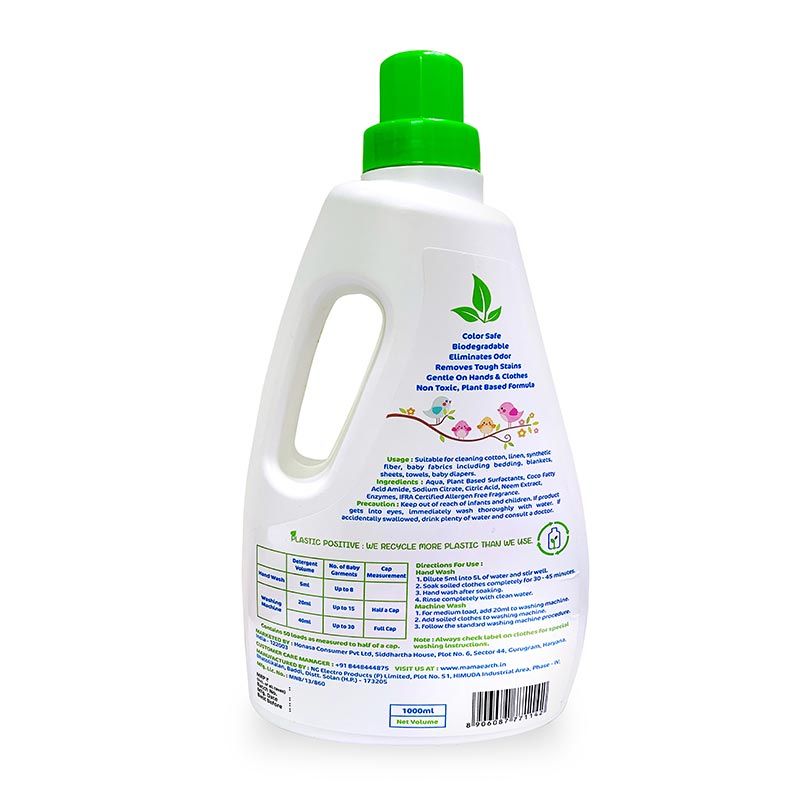 Plant based laundry detergent, 1000ml (Saver Pack, get 40% extra)