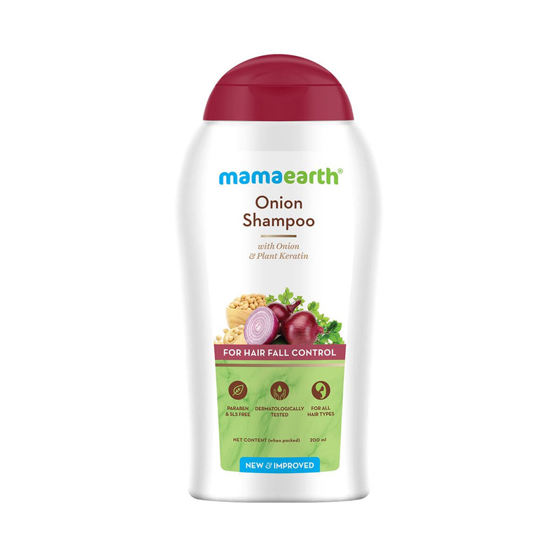Onion Shampoo with Onion and Plant Keratin for Hair Fall Control - 200ml