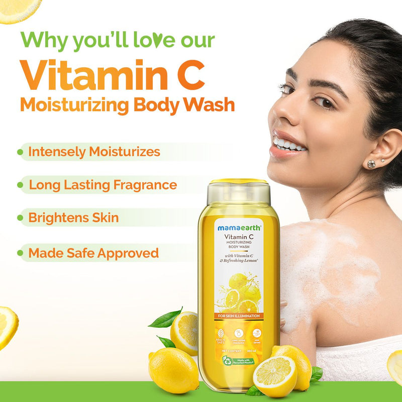 Vitamin C Moisturizing Body Wash with Vitamin C & Refreshing Lemon for Skin Illumination - 250 ml