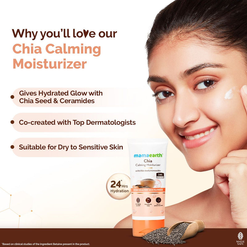Chia Calming Moisturizer with Chia Seed & Ceramides for Healthy Skin Barrier - 80g