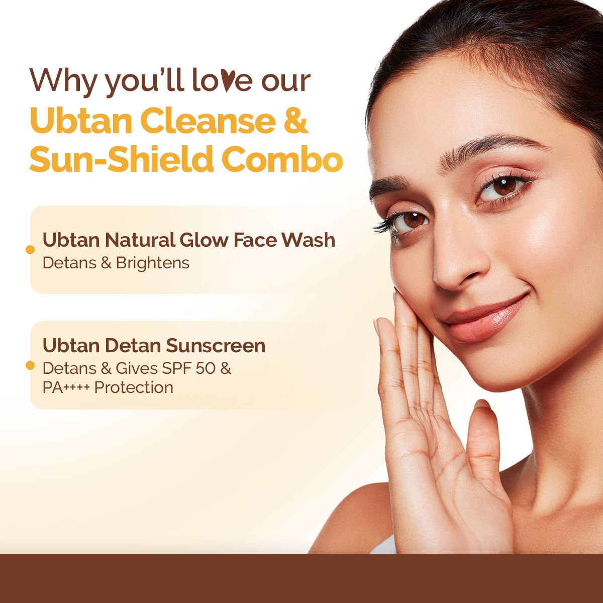 Ubtan Cleanse & Sun-Shield Combo - 100ml + 50g