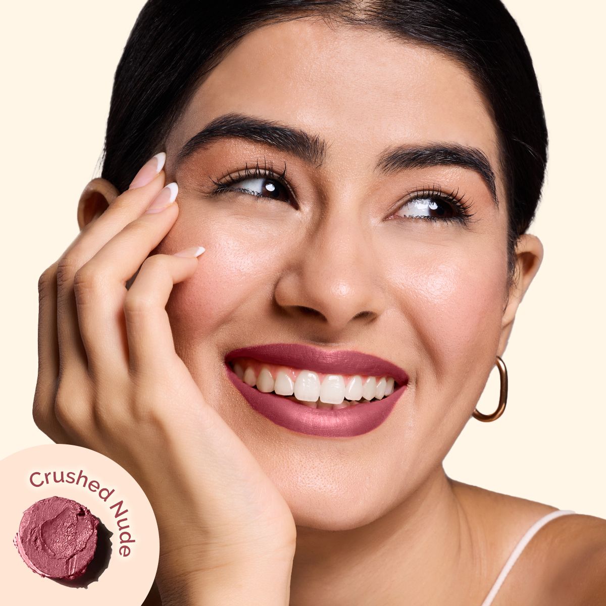 Luxe Matte Long Stay Lipstick with Passion Fruit Oil & Vitamin E   -2g | Crushed Nude