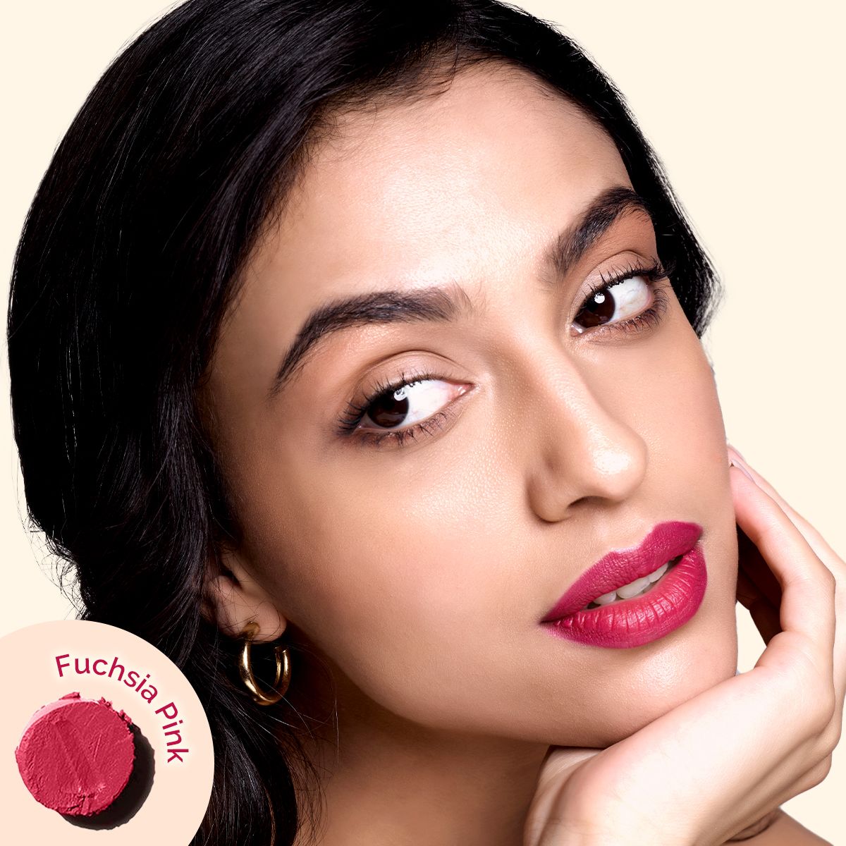 Luxe Matte Long Stay Lipstick with Passion Fruit Oil & Vitamin E   -2g | Fuchsia Pink