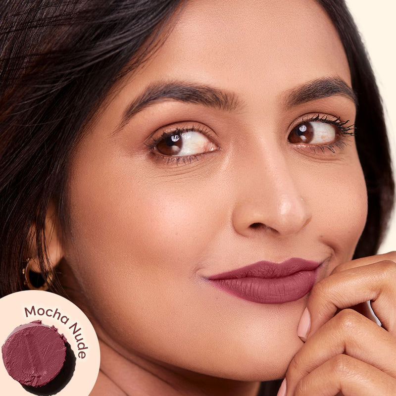 Luxe Matte Long Stay Lipstick with Passion Fruit Oil & Vitamin E   -2g | Mocha Nude