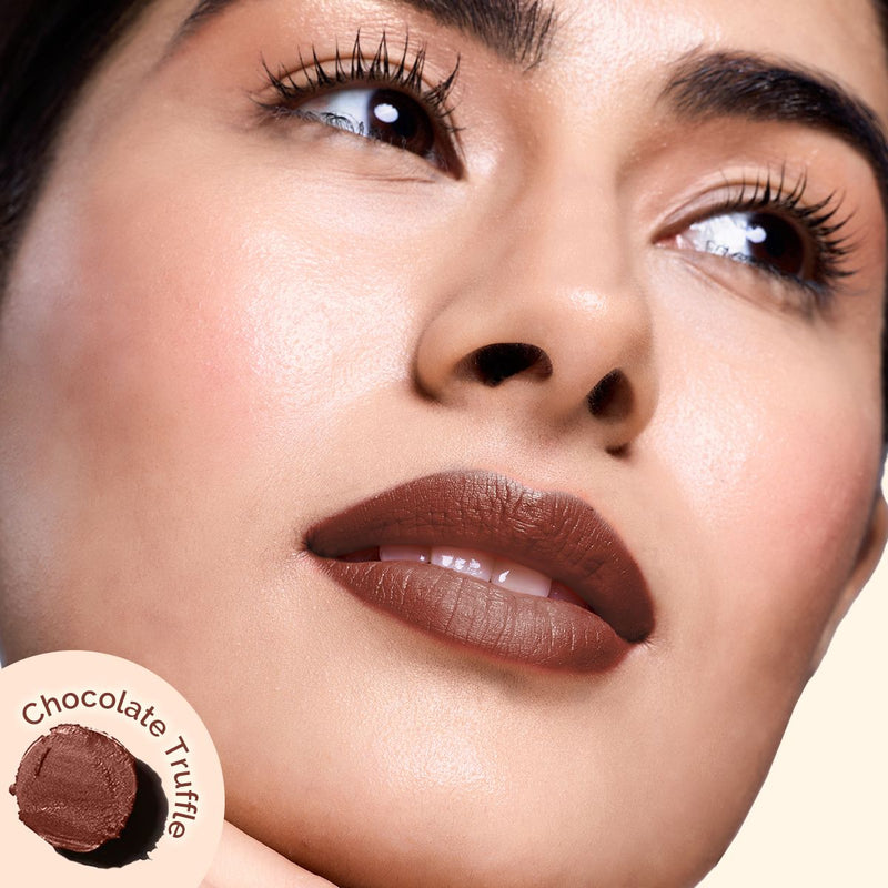 Luxe Matte Long Stay Lipstick with Passion Fruit Oil & Vitamin E   -2g | Chocolate Truffle